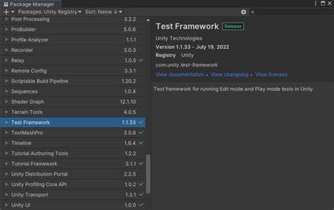 unity test package|unity test framework wsa.